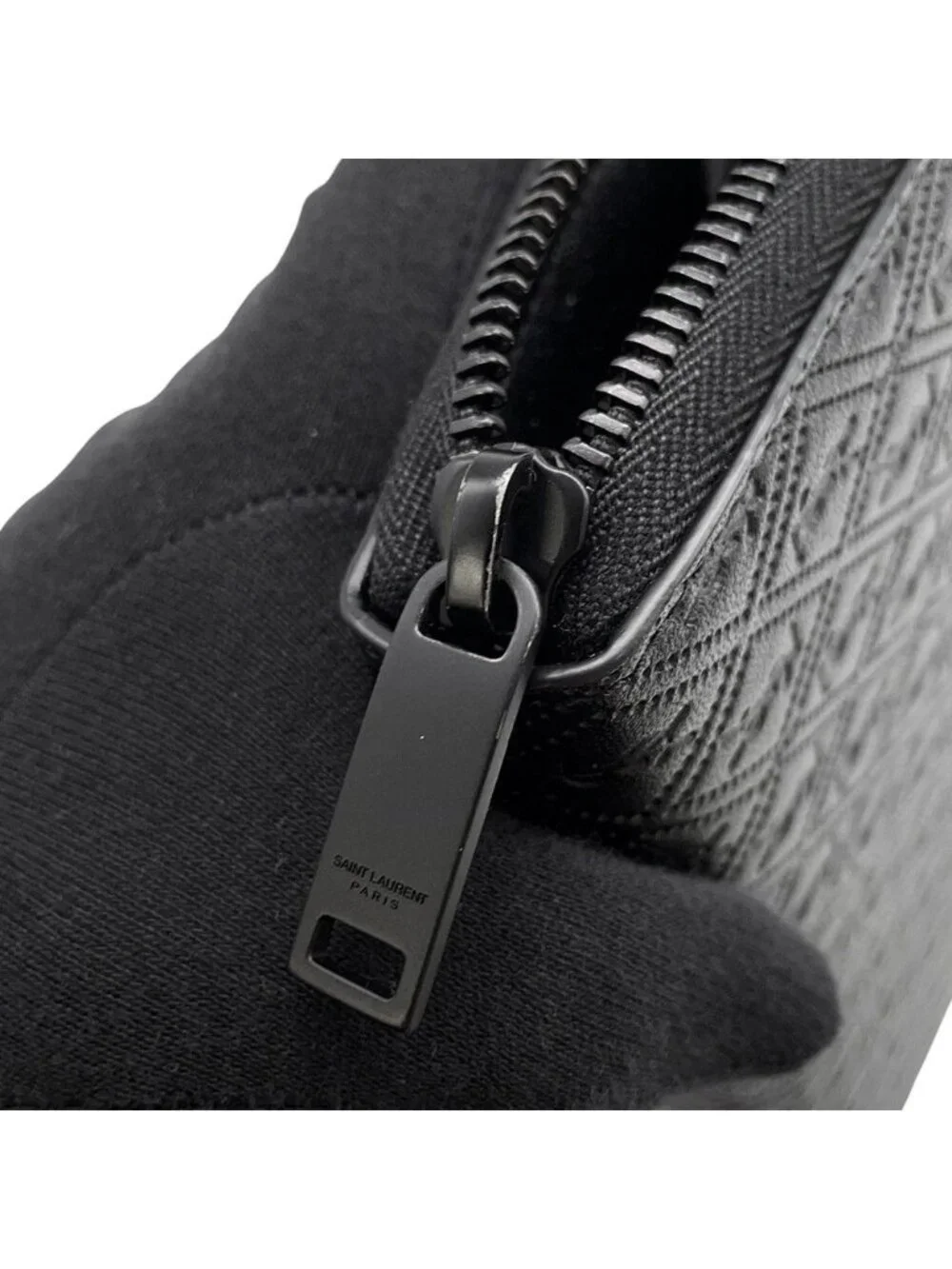Saint Laurent Paris Wallet le Monogram Zip Around Leather Black - Picture 7 of 9